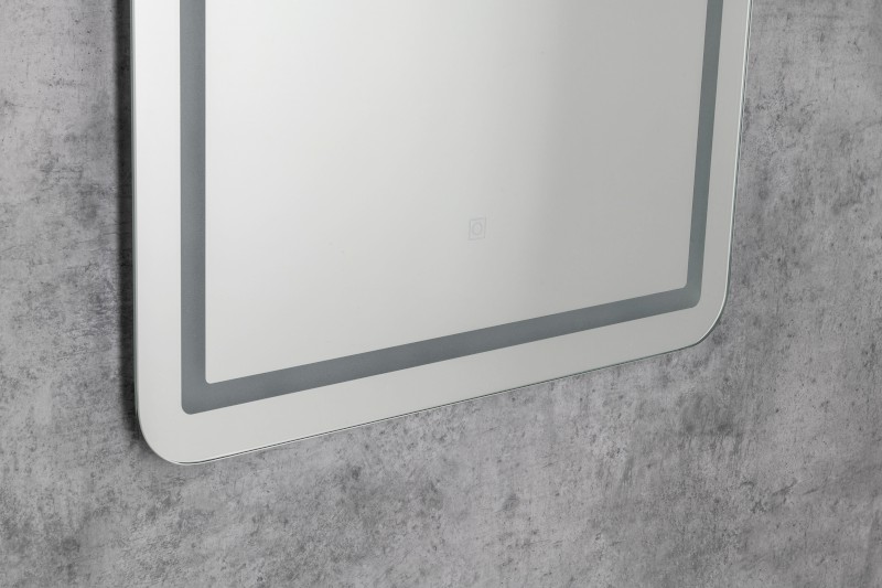 SALICA zrcadlo s LED osvětlením 60x80cm, dotykový senzor, stmívatelné SC080