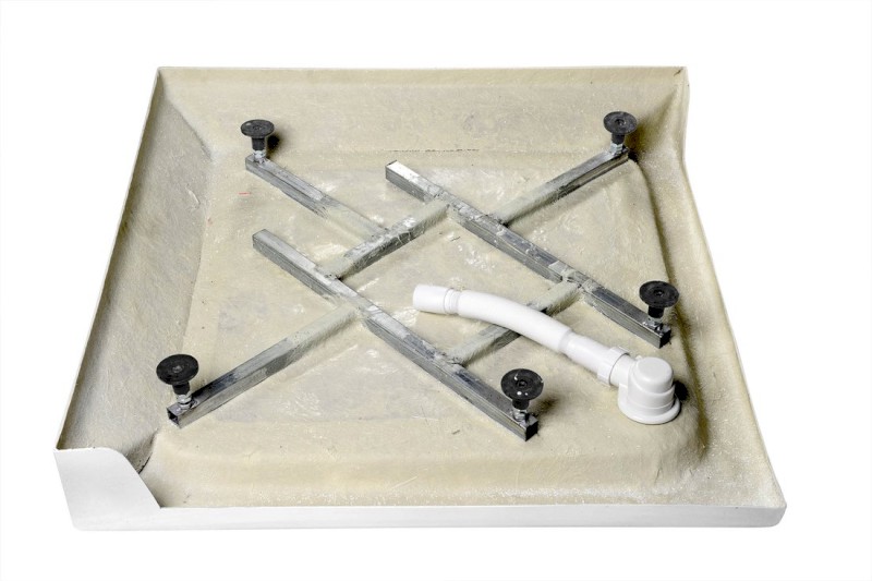 Sprchová samonosná vanička akrylátová, čtverec 80x80x15cm BTTQ80