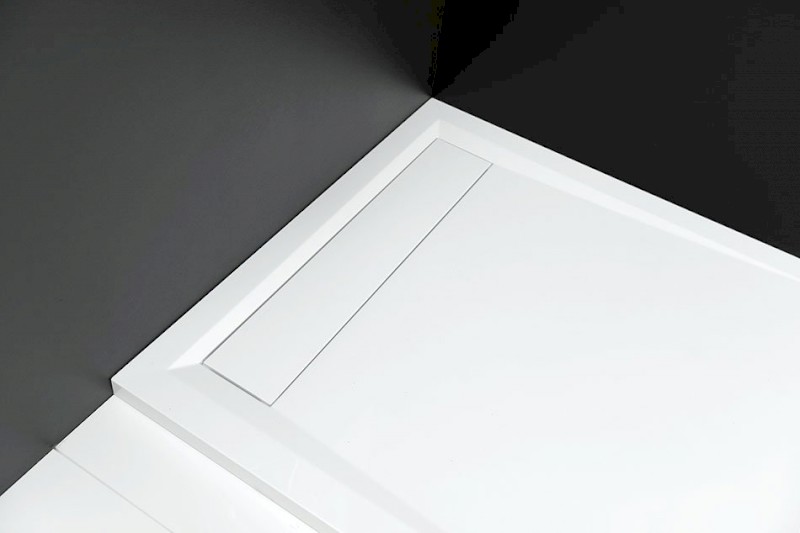 ARENA sprchová vanička z litého mramoru se záklopem, čtverec 90x90cm, bílá 71601