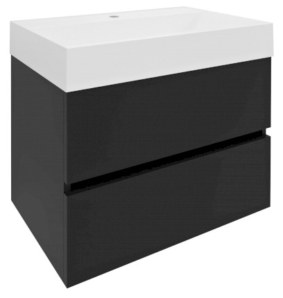 ODETTA umyvadlová skříňka 67x50x43,5cm, antracit matný DT070-3434