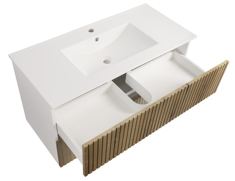 PANEDA STRIP umyvadlová skříňka 99,5x55x45,2cm, dub emporio PN310