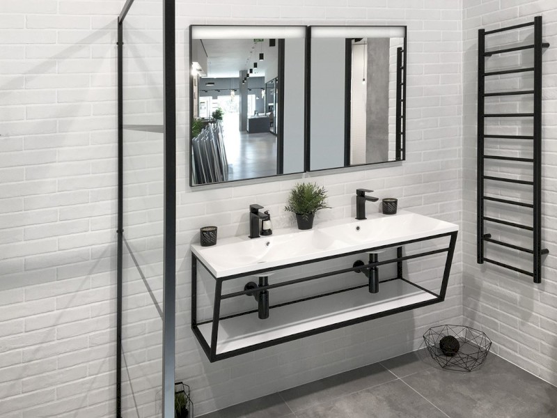 SKA konzole s policí 1200x400x460mm, černá mat SKA104