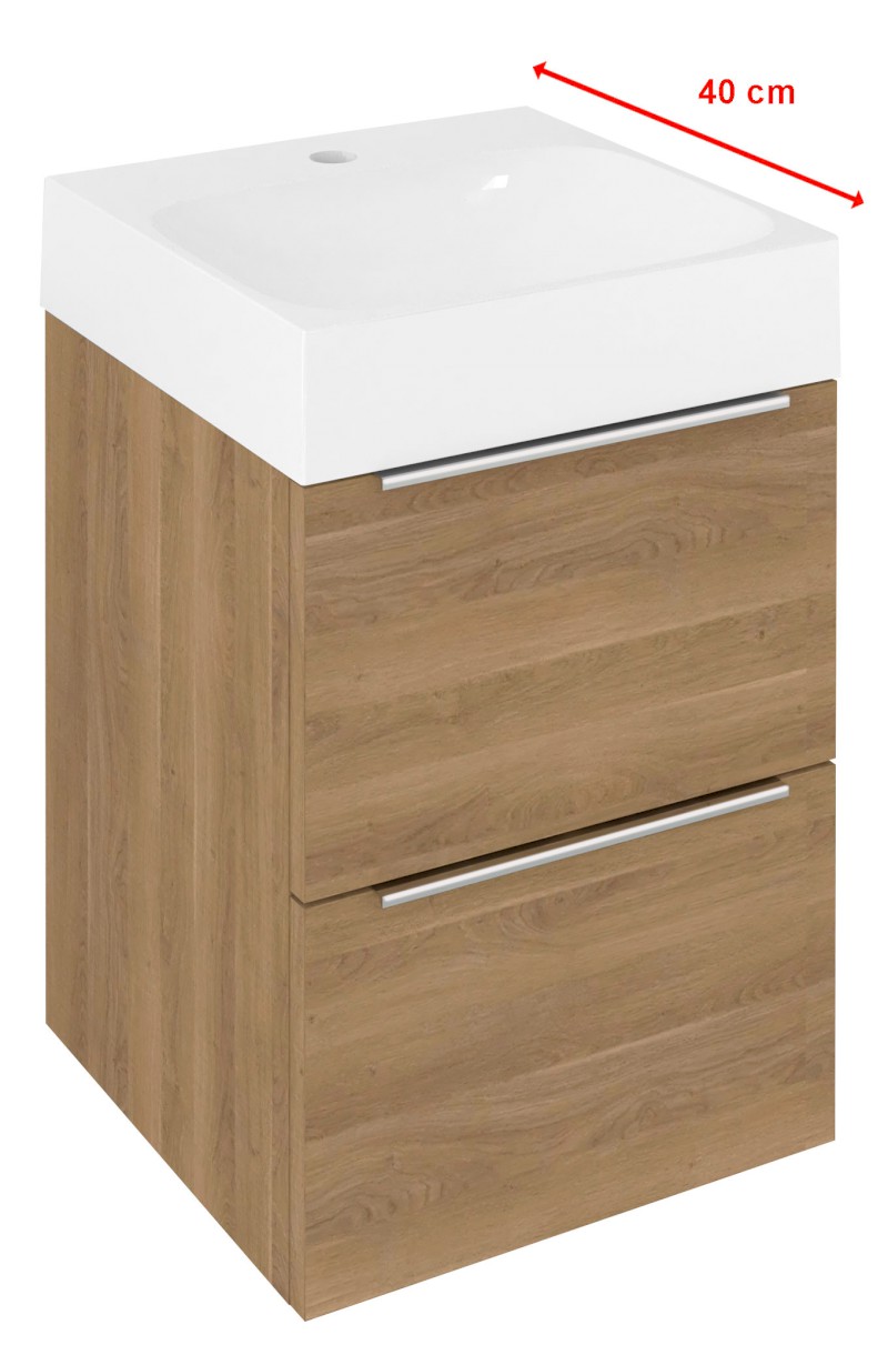 EMONA umyvadlová skříňka 39,4x55x39cm, dub cuneo EM040-2525