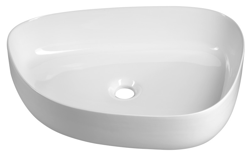 Keramické umyvadlo na desku, 55x42cm, bílá 55421