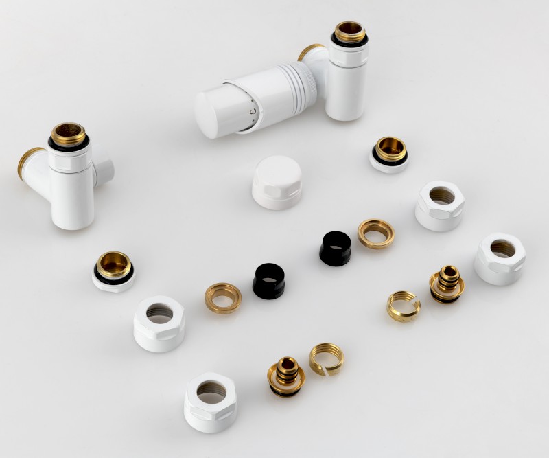 WICHER ECK COMBI připojovací sada termostatická rohová, bílá 600.321.4