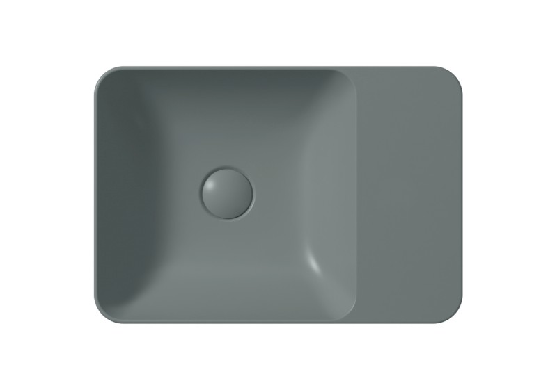 MODO keramické umyvadlo na desku 50x35cm, bez otvoru, agave mat 9884004