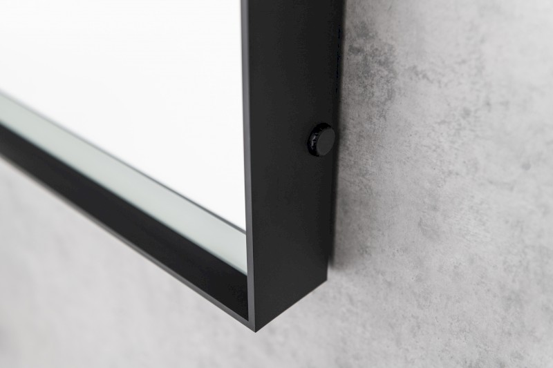 SORT zrcadlo s LED osvětlením 60x80cm, senzor, 2700-6500K, černá mat ST080S