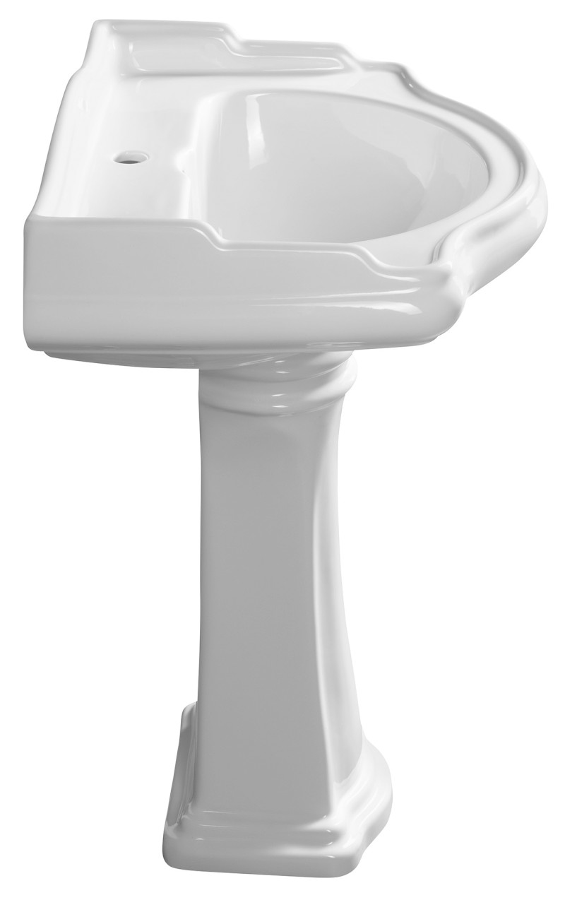 RETRO universální keramický sloup k umyvadlům 56,69,73cm, bílá 107001