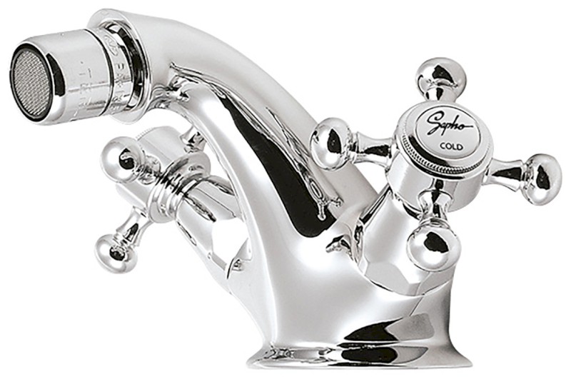 ANTEA stojánková bidetová baterie s výpustí, chrom 3181