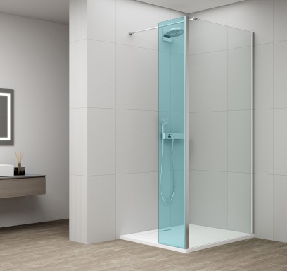 ESCA fixní sklo pro připojení otočného panelu, 700mm, chrom ES3A70