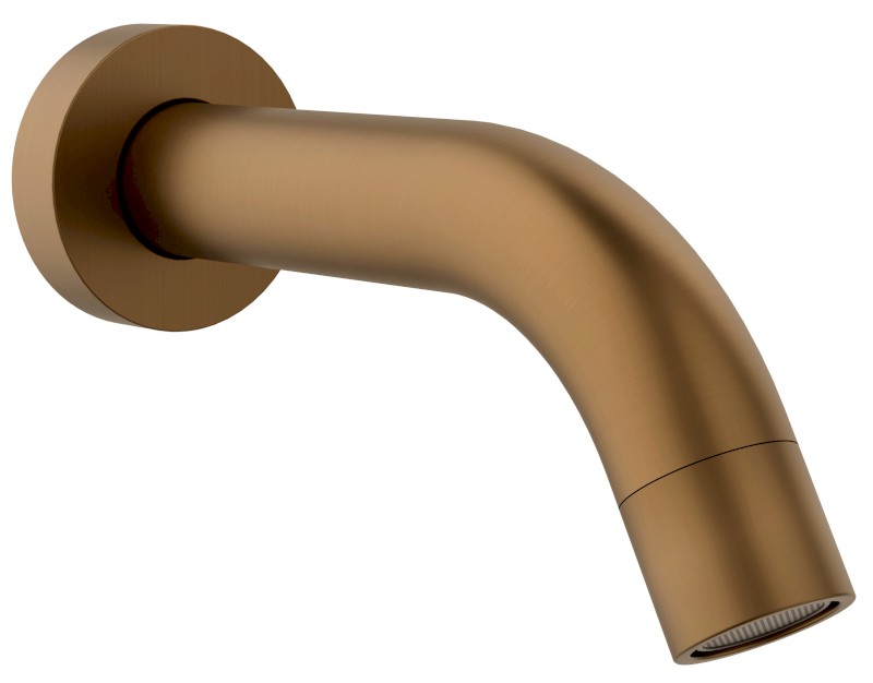 Nástěnná výtoková hubice, kulatá, 174mm, měď mat BO521