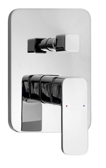 FACTOR podomítková sprchová baterie, 2 výstupy, chrom FC642