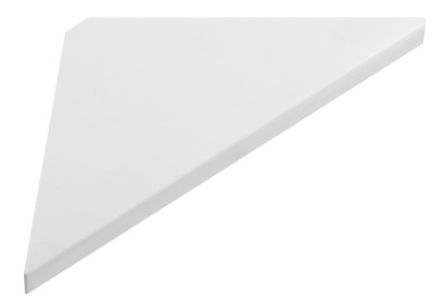 ABELINE rohová police rockstone 200x200mm, bílá mat AE200-0101