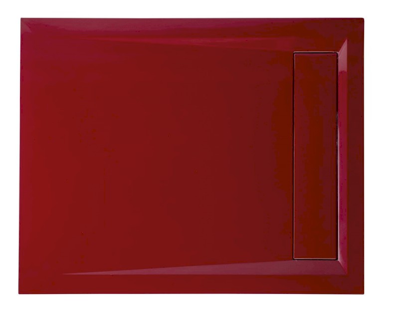 VARESA sprchová vanička z litého mramoru se záklopem, obdélník 100x80cm, bílá 71605