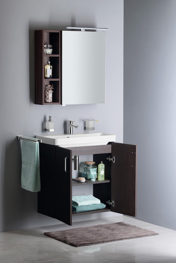 THEIA umyvadlová skříňka 66,3x70x35cm, 2x dvířka, borovice rustik TH072-1616