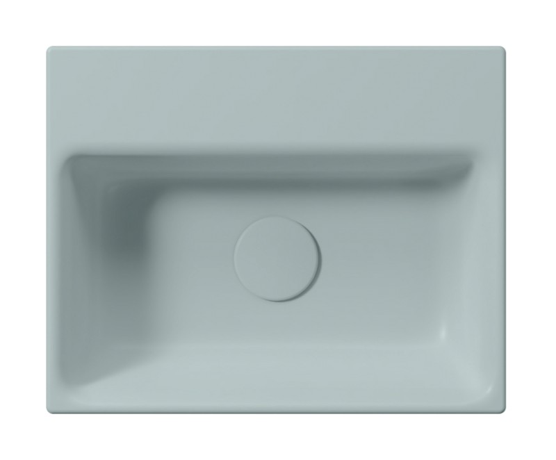 NUBES keramické umývátko 40x32cm, bez otvoru, ghiaccio mat 9684015