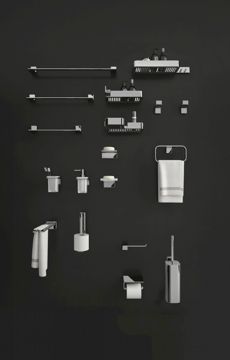 Il GIGLIO police do sprchy, 400x42x115mm, chrom A91813