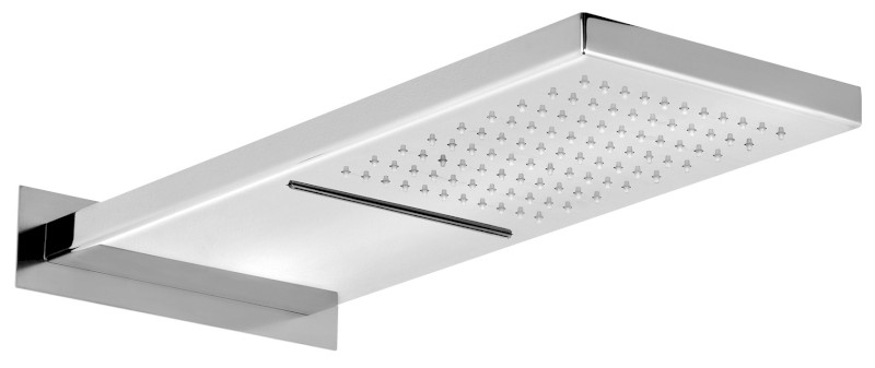 Nástěnná hlavová sprcha s kaskádou, 500x200mm, nerez lesk DC562