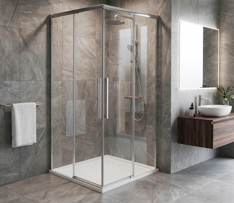LUXOR sprchové dveře pro rohový vstup 900mm, čiré sklo GU2190CH