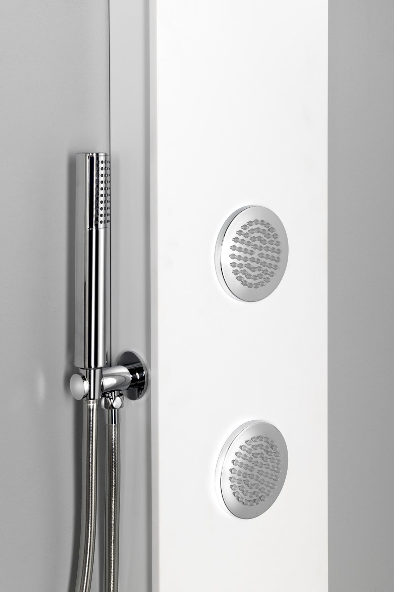 SPIRIT ROUND termostatický sprchový panel 250x1550mm, bílá 71151