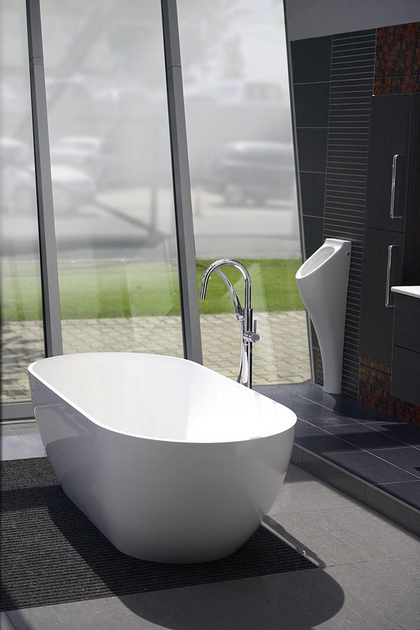 REDUTA volně stojící vana litý mramor 150x75x58cm, bílá 71843