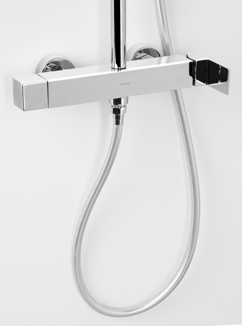 CUBEMIX sprchový sloup s pákovou baterií, chrom CM139