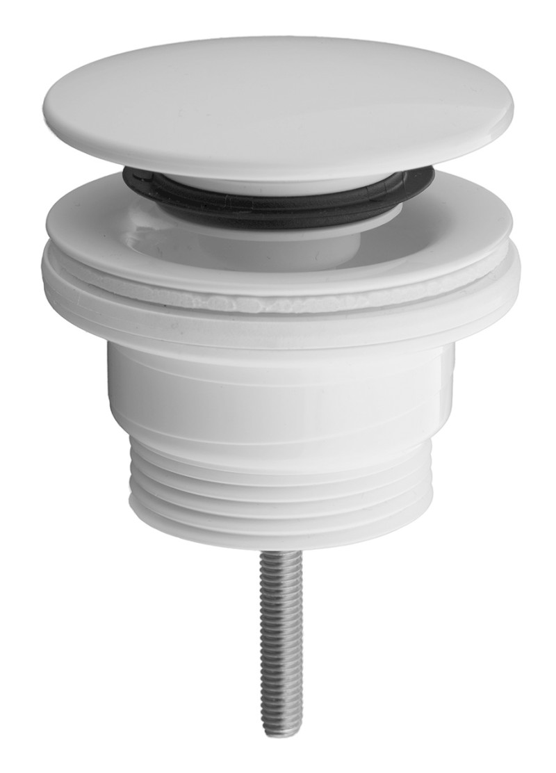 Umyvadlová výpust 5/4“, click-clack, velká zátka, 4-45mm, ABS/bílá 151.308.0