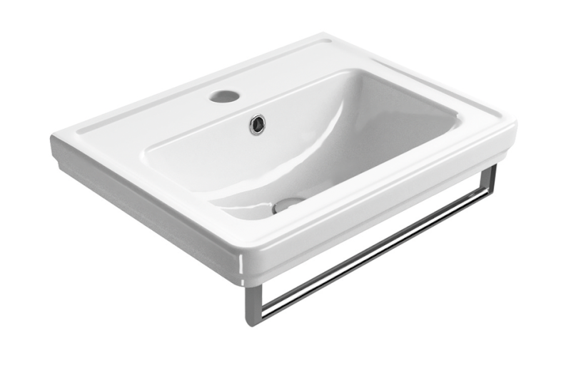 CLASSIC čelní držák ručníků 75cm, chrom PACL75