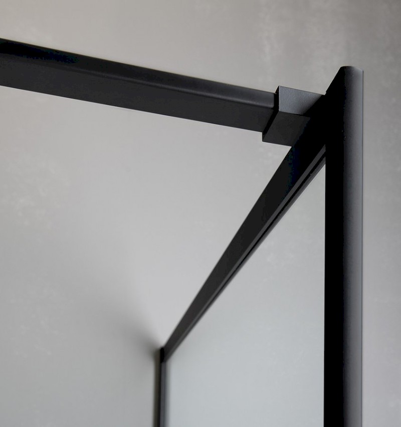 CURE BLACK sprchová zástěna 800mm, čiré sklo CB80