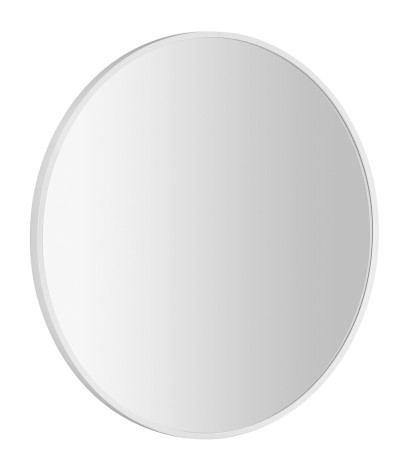 NOTION SLIM kulaté zrcadlo v rámu ø 60cm, bílá mat NT600W