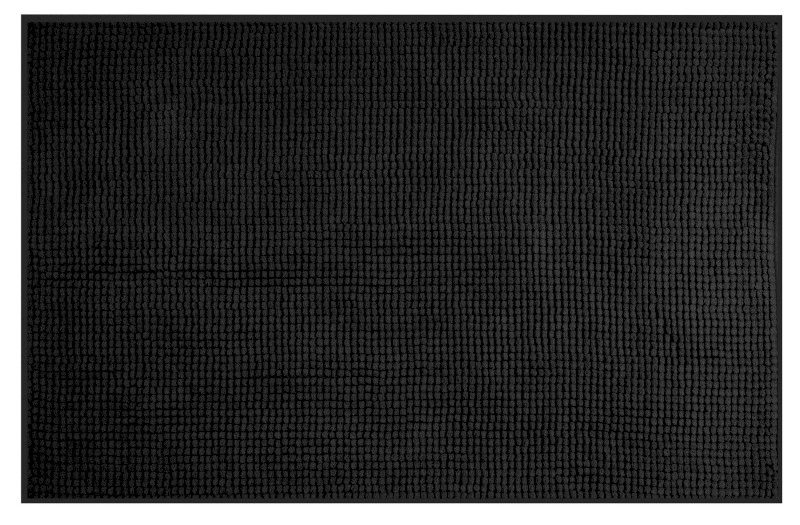 CHENILL koupelnová předložka 50x80cm, 100% polyester, černá CH2014
