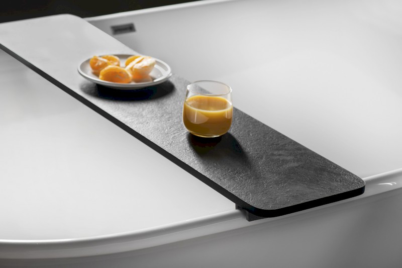 IPANEMA polička na vanu, 74x20 cm, černá 73311