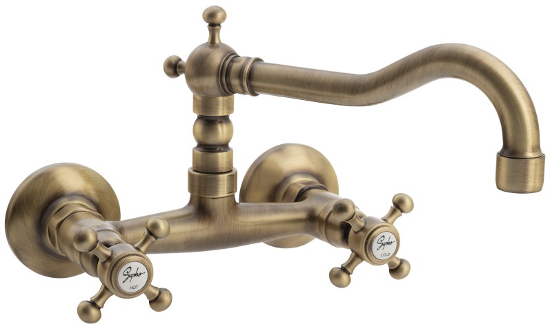 ANTEA nástěnná baterie, horní ramínko, bronz 3366