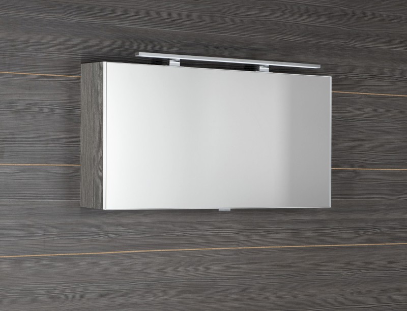 CLOE galerka s LED osvětlením 100x50x18cm, dub stříbrný CE100-0011