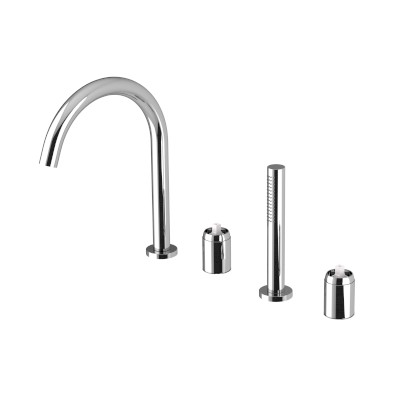 ULTRAMIX tělo čtyřprvkové baterie na okraj vany, chrom UT052-1