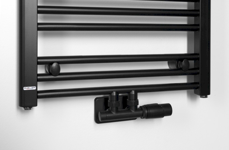 WICHER připojovací sada termostatická pro středové připojení 50mm, černá mat 600.311.6