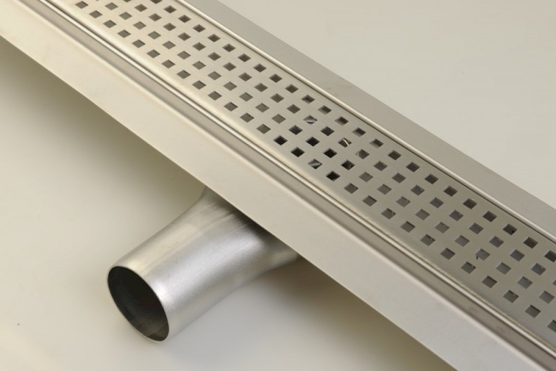 MANUS QUADRO nerezový podlahový žlab s roštem, L-950, DN50 GMQ35