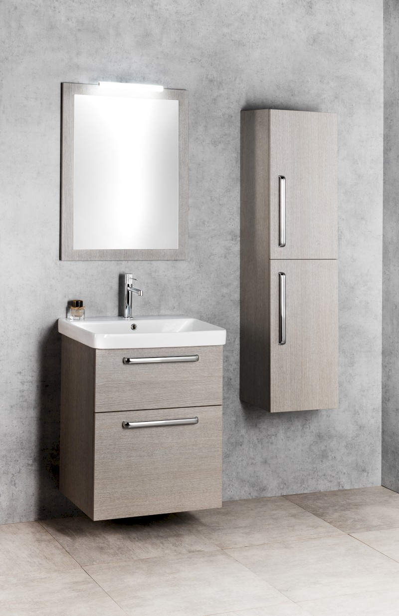 THEIA umyvadlová skříňka 46,4x70x44,2cm, 2xzásuvka, borovice rustik TH050-1616