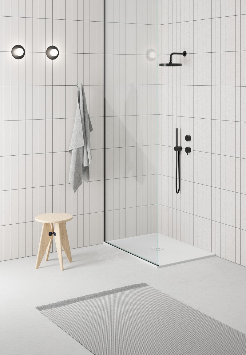 Vaničkový sifon, průměr 90mm, DN40, nízký, krytka bílá mat PILDSR209