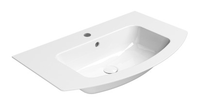 PURA keramické umyvadlo Slim oblé 82x49cm, bílá ExtraGlaze 8826111