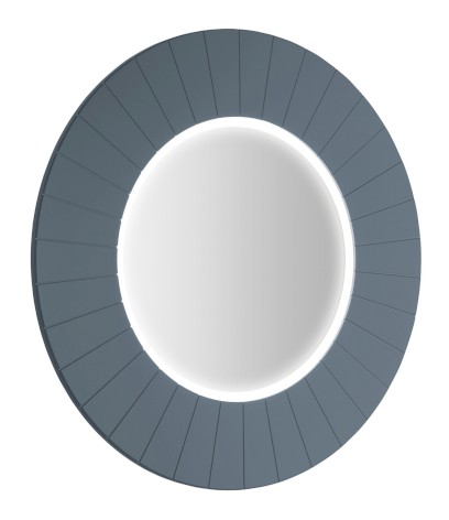LUMIRO STRIP kulaté zrcadlo s LED osvětlením v rámu ø 75cm, siena LR750-4242S