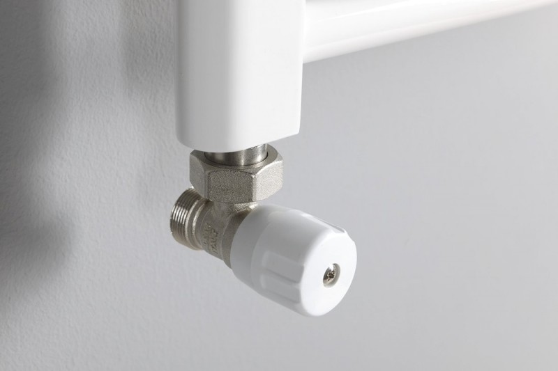 ECO připojovací sada rohová, nikl/bílá CP9810S