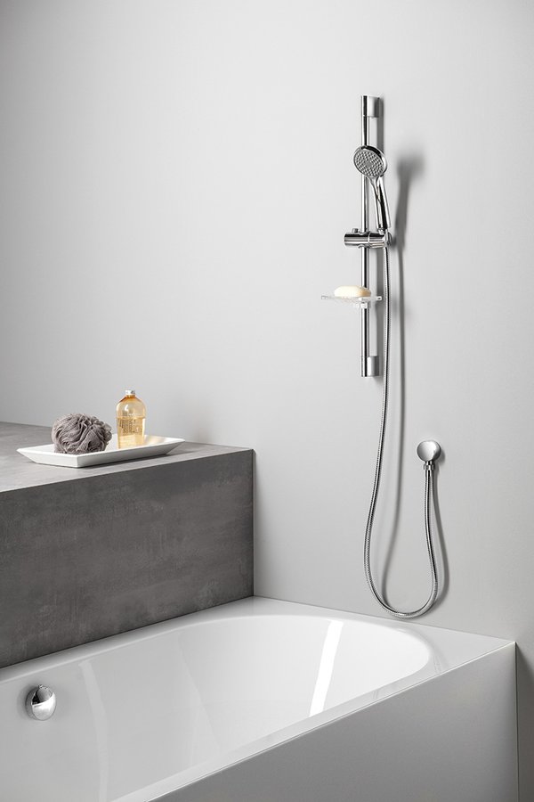 Sprchová souprava s mýdlenkou, posuvný držák 645mm, hadice 1500mm, chrom 621.200.1