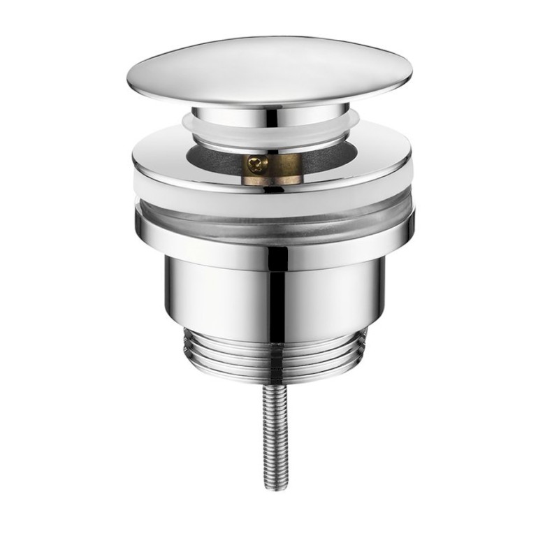 Umyvadlová výpust 5/4“, click-clack, velká zátka, 10-55mm, chrom CV1002
