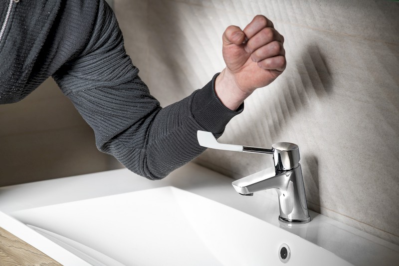 LEA stojánková umyvadlová baterie, lékařská páka, chrom LE002