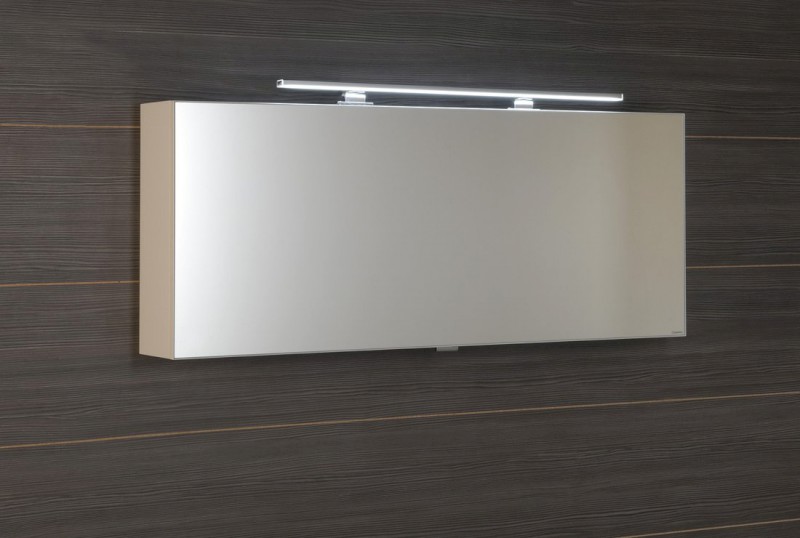 CLOE galerka s LED osvětlením 120x50x18cm, bílá CE120-0030