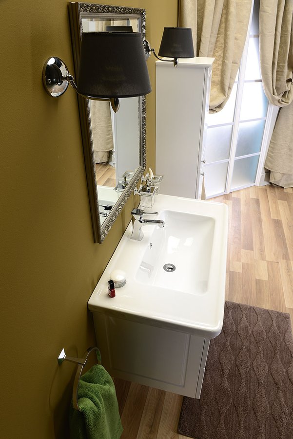 VIOLETA umyvadlová skříňka 83x52x46cm, bílá pololesk VI090-3131