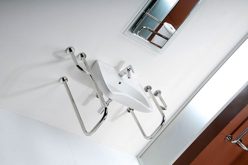 HANDICAP keramické umyvadlo pro handicapované, 59,5x45,6cm, bílá 10TP60060