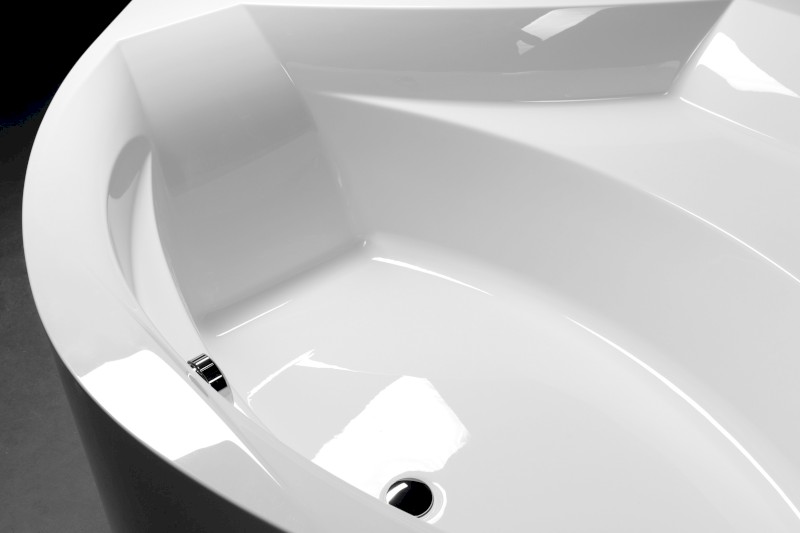 ROSANA MONOLITH rohová vana 146x146x63cm, bílá 63119M