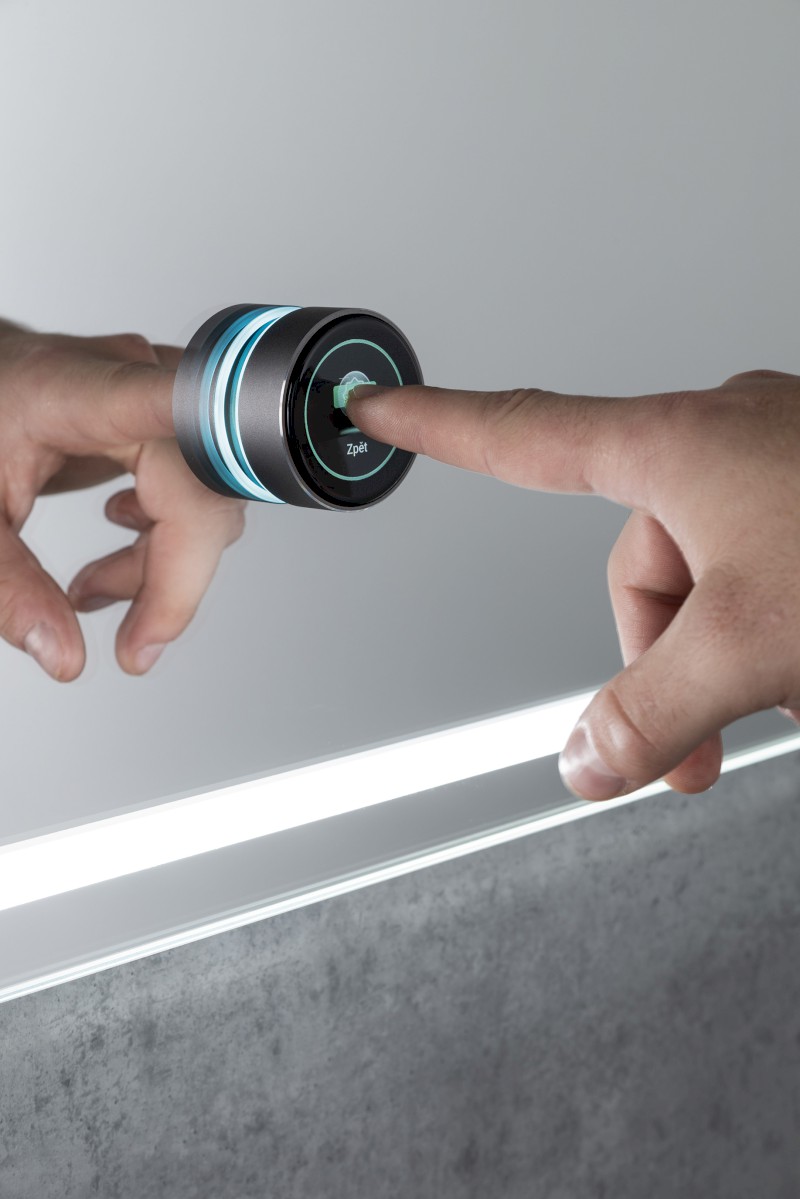 GEMINI zrcadlo s LED osvětlením 120x60cm, chytré funkce GM120K